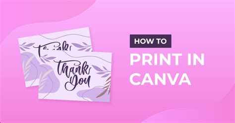 how do you print a canva design? should you use the same printer as your computer?